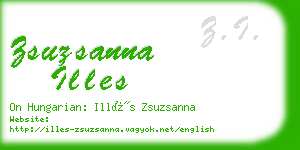 zsuzsanna illes business card